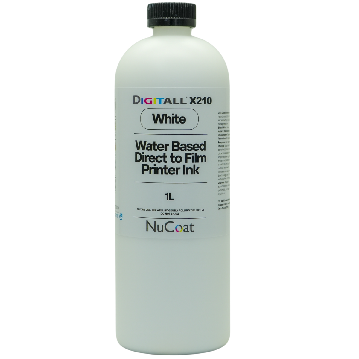 DIGITALL X210 CMYKW DTF Inks 1 Liter Bottle
