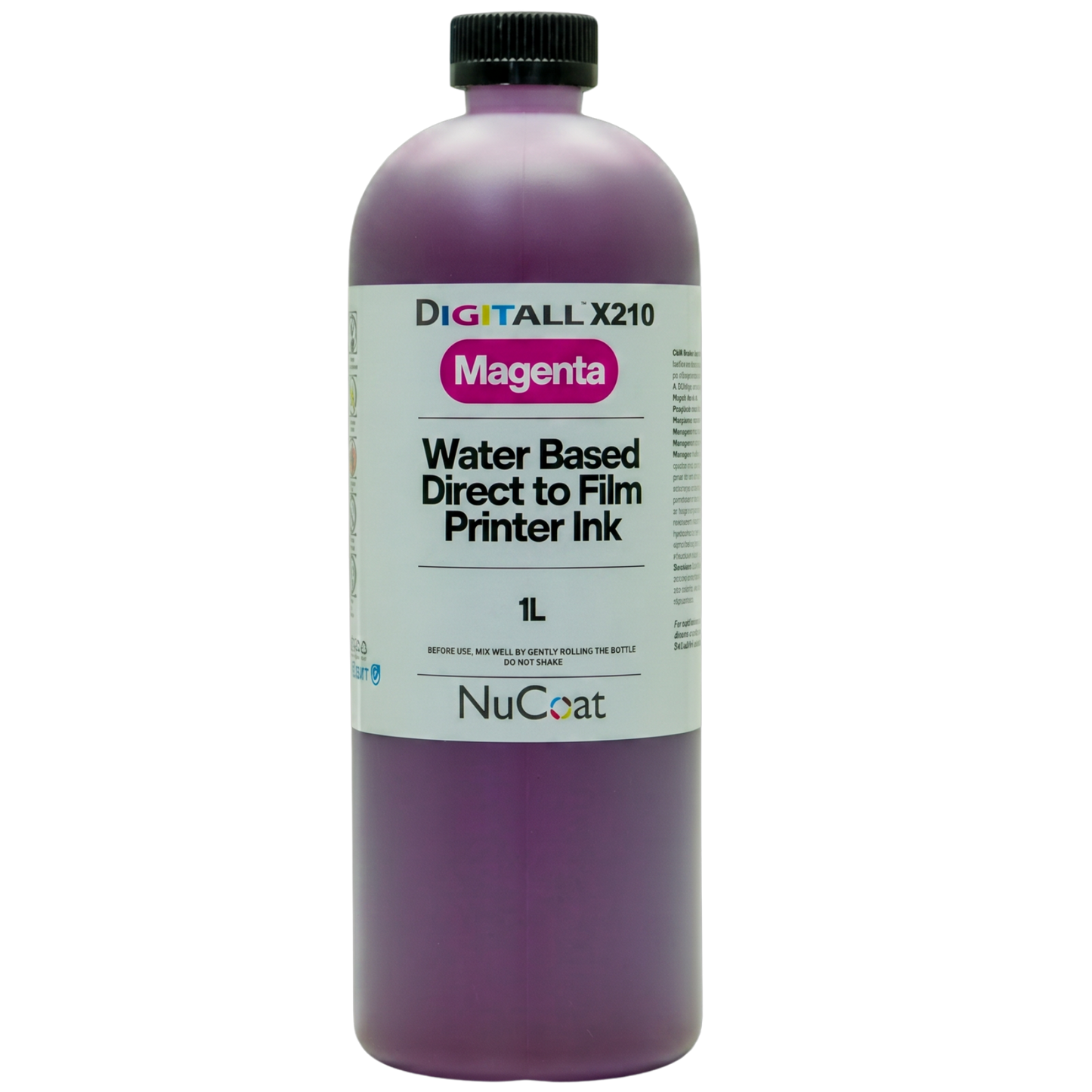 DIGITALL X210 CMYKW DTF Inks 1 Liter Bottle
