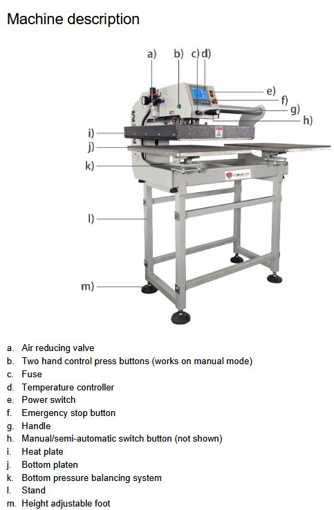 Dual Air Pneumatic Station Heat Press Machine