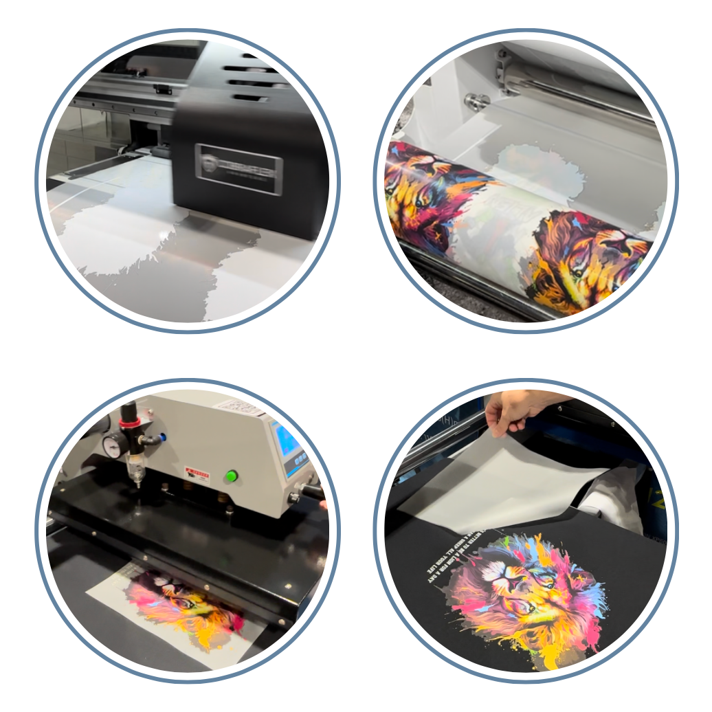 12" 2-Head DTF Printer with Shaker Dryer