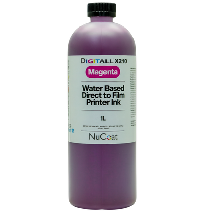 DIGITALL X210 CMYKW DTF Inks 1 Liter Bottle