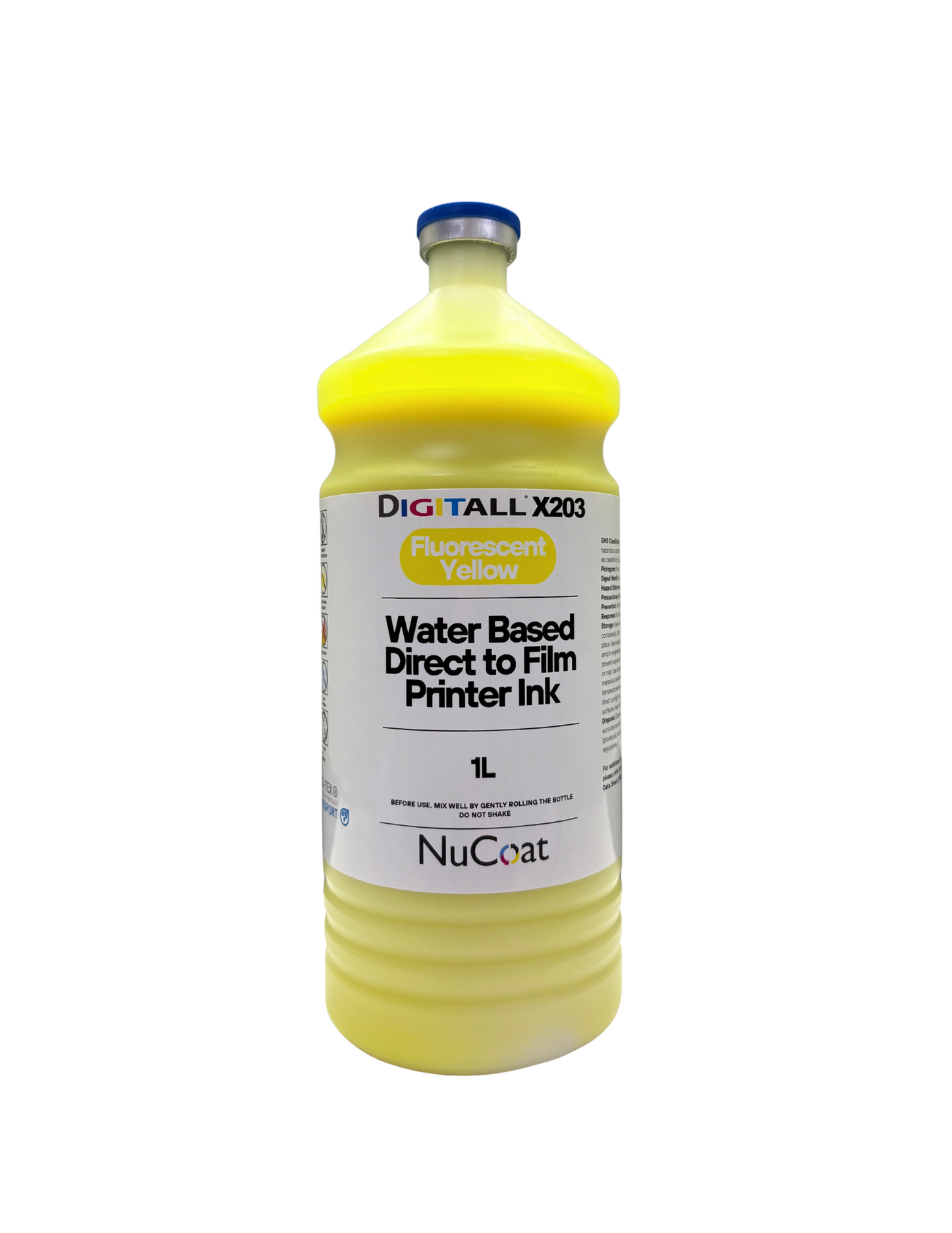 Digitall X203 Fluorescent Yellow and Fluorescent Magenta DTF Inks 1 Liter Bottle